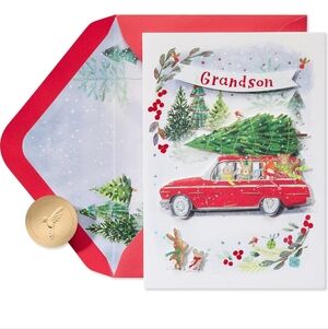 Papyrus Grandson Christmas Card NIP